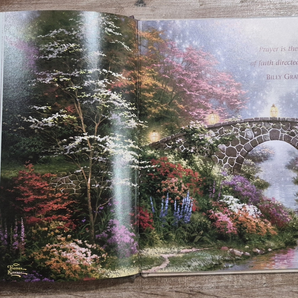 Thomas Kinkade 'Prayers of Hope and Light' with Vibrant Landscape And Candle Set - Picture 4 of 14